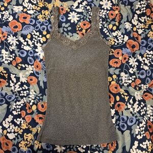 American Eagle Outfitters Gray Lace Camisole